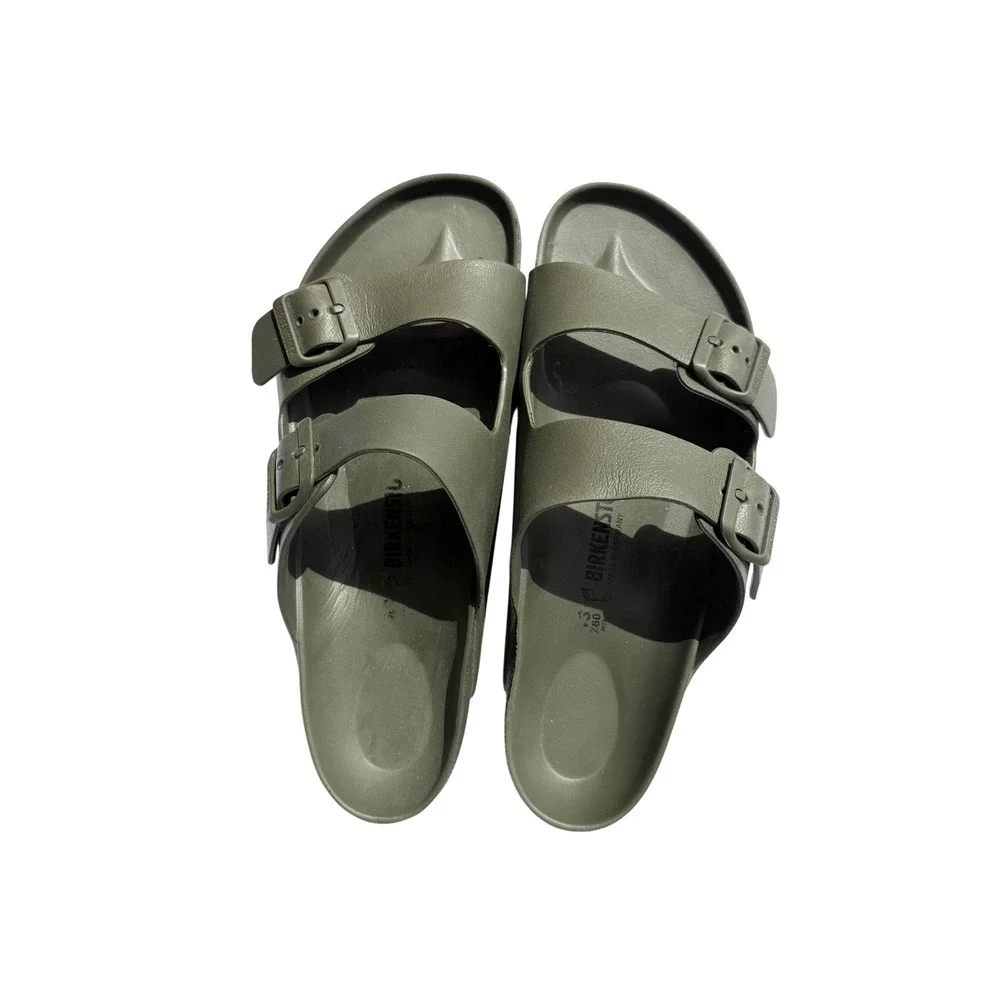 Birkenstock Arizona EVA Sandals Khaki Green Olive Drab Mens 43 L12‎ M10 1019051